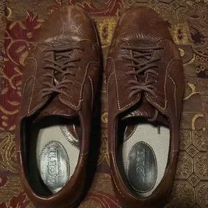 Born | Shoes | Brn Distressed Leather Lace Up Loafer | Poshmark display picture 1